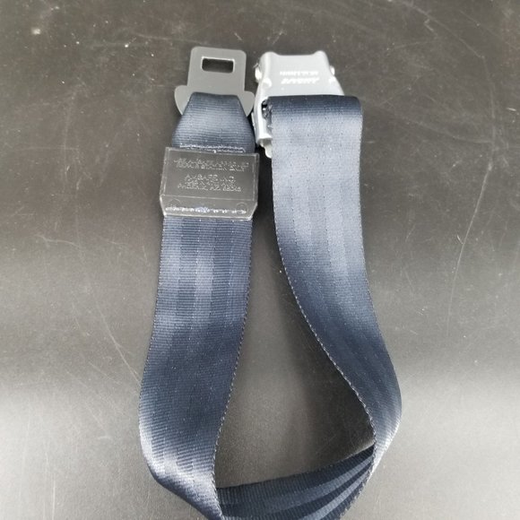 Universal Airline AmSafe Seat Belt Extender Adjustable Navy Blue FAA Type A E-4 - Picture 6 of 9